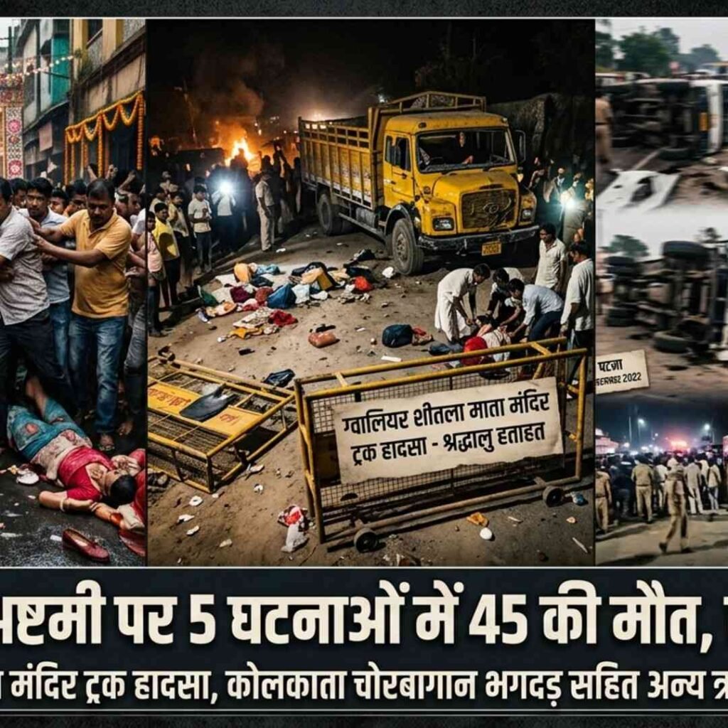 Navratri tragedies: कोलकाता से ग्वालियर तक 5 हादसे, 45 मौतें