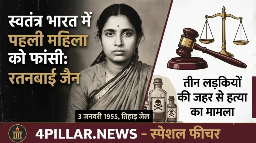 Ratanbai Jain: स्वतंत्र भारत की इकलौती और पहली महिला, जिन्हे दी गई फांसी 1 Ratanbai Jain: स्वतंत्र भारत की इकलौती फांसी, 3 जनवरी 1955