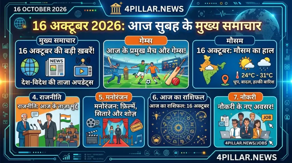 16 October 2026 की बड़ी खबरें: नवरात्रि का छठा दिन