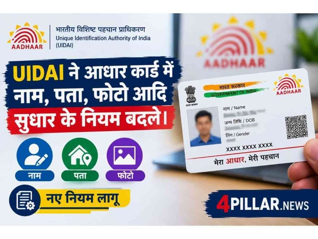 UIDAI New rules for Aadhaar card corrections